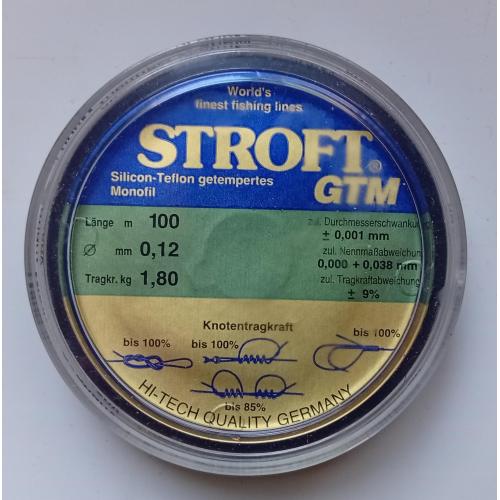 Леска STROFT GTM 0,12 мм, 100 м (Germany) 