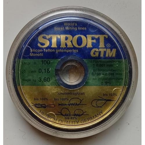 Леска STROFT GTM 0,18 мм, 100 м (Germany) 