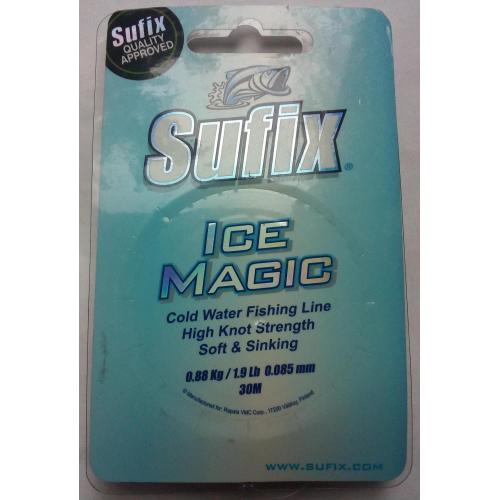 Леска Sufix Ice Magic 0,085 мм, 30 м (новая)