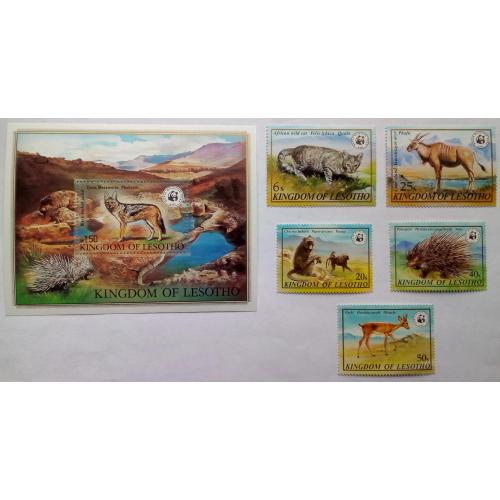 Лесото 1981 Дикие животные, фауна, MNH (КЦ=37 евро) (редкость)