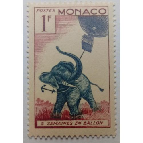Монако 1955 Жюль Верн, слон, MNH