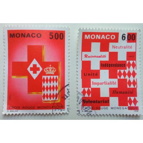 Монако 1993 Красный крест, серия, гашеная(I)