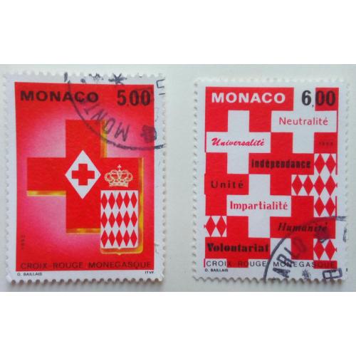 Монако 1993 Красный крест, серия, гашеная
