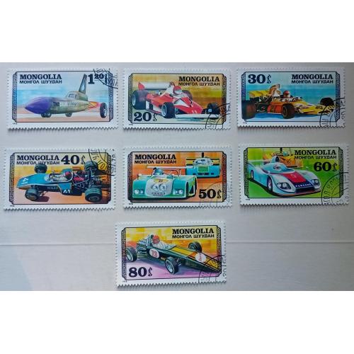 Монголия 1978 Гоночные автомобили, гашеные
