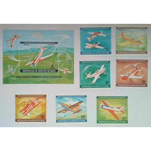 Монголия 1980 Самолеты, авиация, MNH (КЦ=5,5 евро)