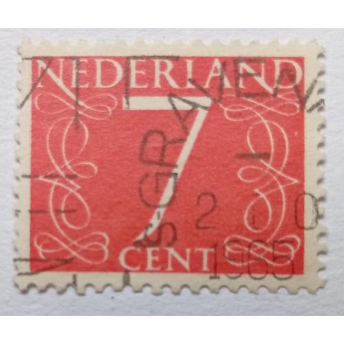 Нидерланды 1953 Стандарт, 7с, гашеная