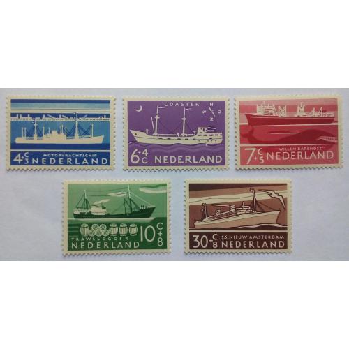 Нидерланды 1957 Корабли, MNH (КЦ = 15 евро)