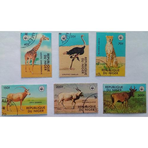 Нигер 1978 Дикие животные, фауна, гашеные (КЦ=10 евро)