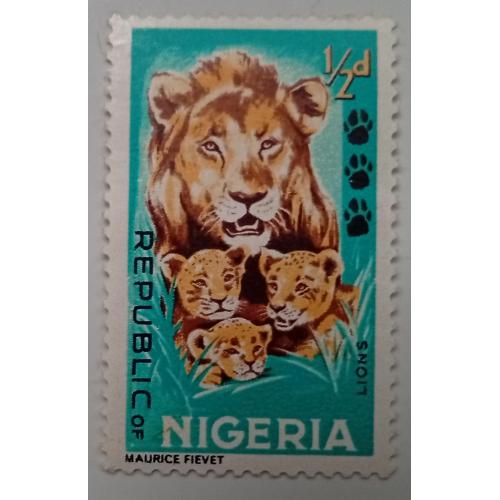 Нигерия 1965 Львы, MNH