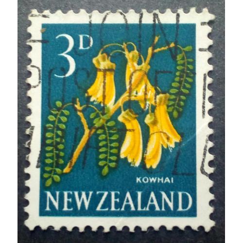 Новая Зеландия 1960-1963 Стандарт, цветы, гашеная (КЦ=1,6 евро)