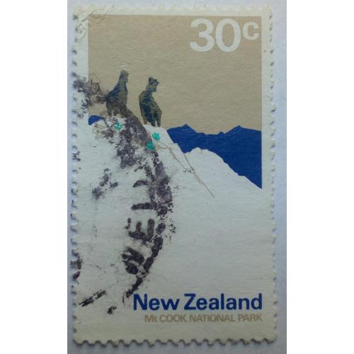 Новая Зеландия 1970-76 Мт Кук, парк, гашеная