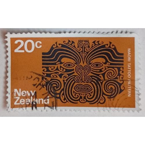 Новая Зеландия 1970-76 Стандарт, маска, 20с, гашеная