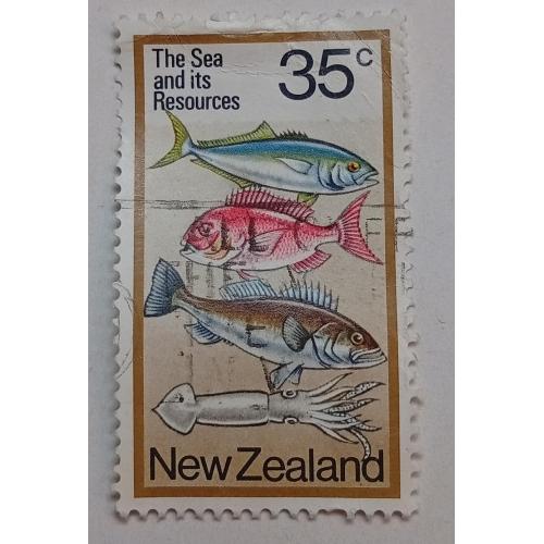 Новая Зеландия 1978 Рыбы, 35с, гашеная