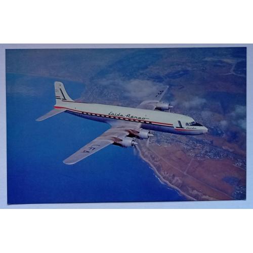 Открытка Самолет Air Brasil Douglas DC-6A