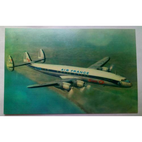 Открытка Самолет Air France Lockheed Super (France)