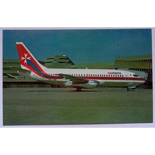 Открытка Самолет Air Malta Boeing 737-200