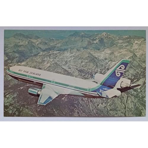 Открытка Самолет Air New Zealand DC-10