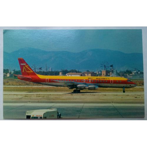 Открытка Самолет Air Spain McDonnell-Douglas DC-8-21 (USA)