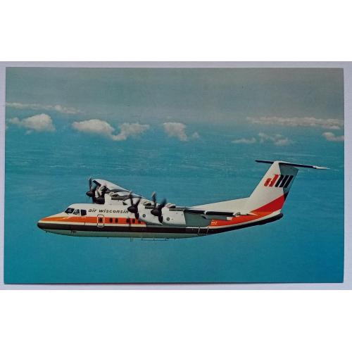 Открытка Самолет Air Wisconsin AW