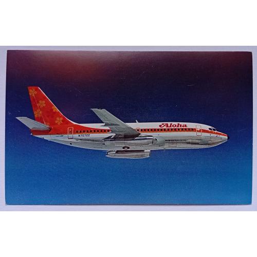 Открытка Самолет Aloha Boeing 737-200