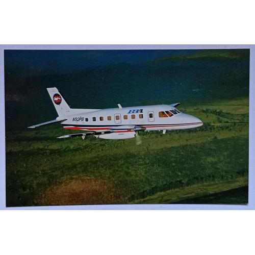 Открытка Самолет Boston Airline Embraer 110P1