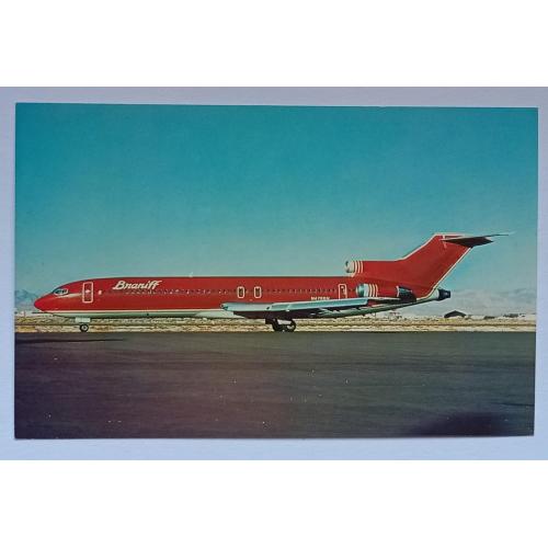 Открытка Самолет Braniff Inernational Boeing 727-227