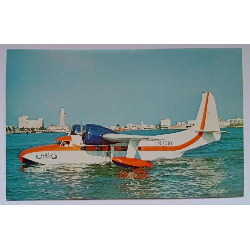 Открытка Самолет Chalk's International Airline