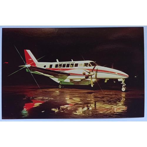 Открытка Самолет Christman Air System Beech C-99 Airliner
