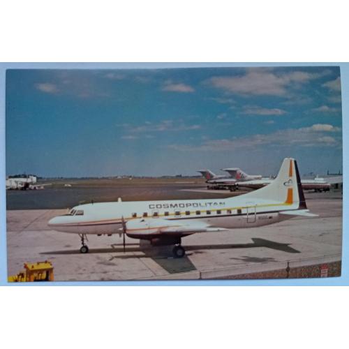 Открытка Самолет Cosmopolitan Airlines Convair 440
