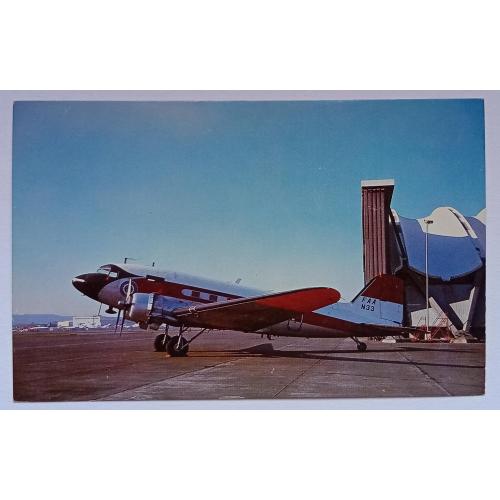 Открытка Самолет Federal Aviation Douglas DC-3