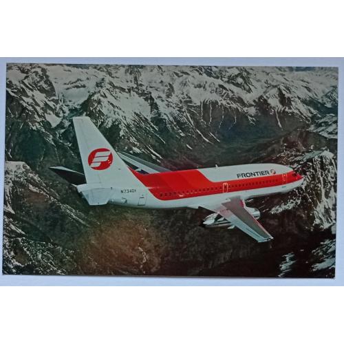 Открытка Самолет Frontier's Boeing 737-200
