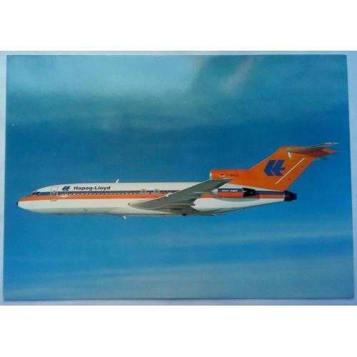 Открытка Самолет Hapag-Lloyd Boeing-Jet 727-100 (Germany)