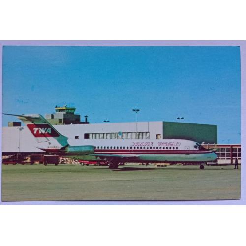 Открытка Самолет James M. Fox International Airport, Dayton, Ohio