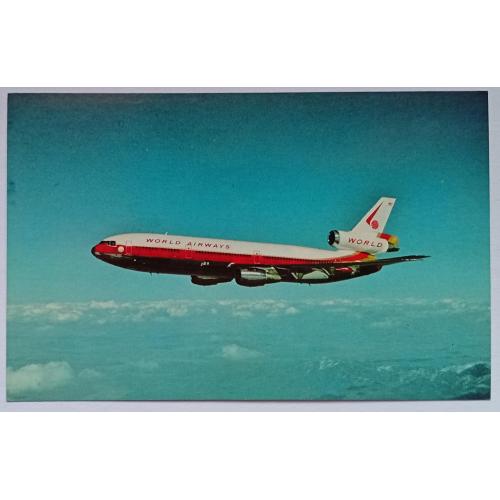 Открытка Самолет Jetliner DC-10-30CF California
