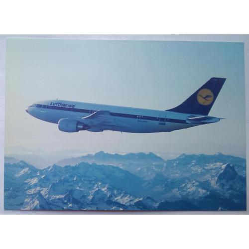 Открытка Самолет Lufthansa Airbus A310 (Germany)