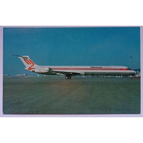 Открытка Самолет Martinair Super 80