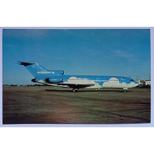 Открытка Самолет Northeastern Boeing 727-21