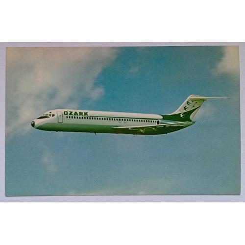 Открытка Самолет Ozark McDonnell-Douglas DC-9