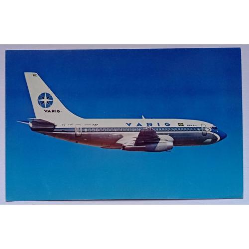 Открытка Самолет VARIG Boeing 737-200