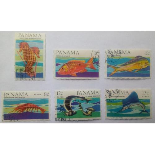 Панама 1965 Морская фауна, гашеные 