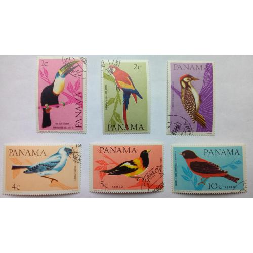 Панама 1965 Птицы, фауна, гашеные
