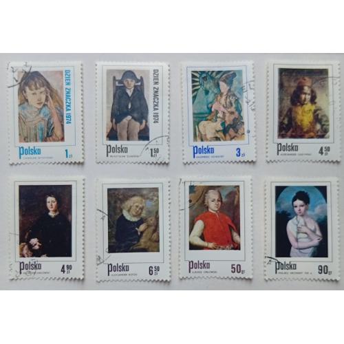Польша 1974 Детская живопись, гашеные(I)