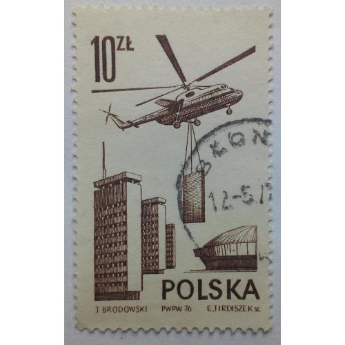 Польша 1976 Вертолет, гашеная(I)