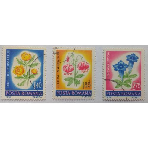 Румыния 1973 Цветы, гашеные