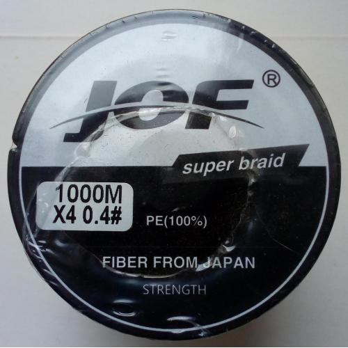 Рыболовный шнур Jof Super Braid 0,4 мм, 1000 м (новый)