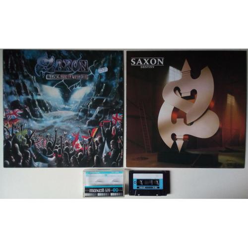 Saxon – Rock The Nations 1986 + Destiny 1988 (Maxell LN 90 - запись с LP)