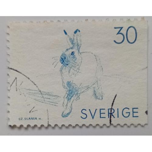 Швеция 1968 Заяц, гашеная
