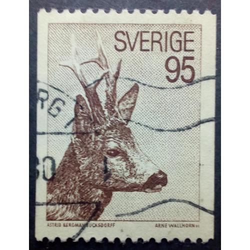Швеция 1972 Олень, фауна, гашеная
