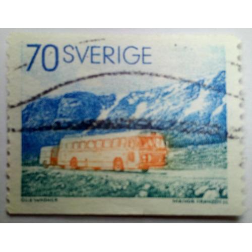 Швеция 1973 Автобус, гашеная(I)