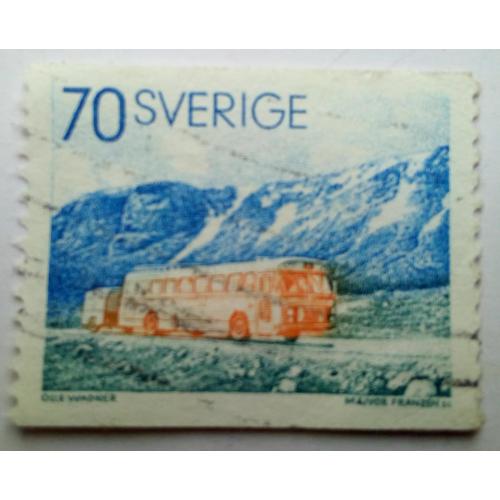 Швеция 1973 Автобус, гашеная(II)